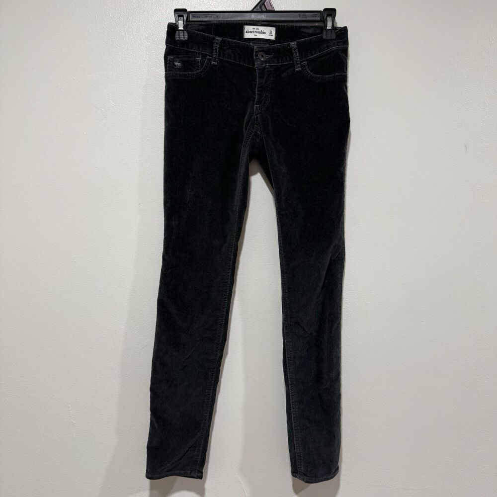 Abercrombie Gray Velvet Soft Girls Kids Pants Size 14